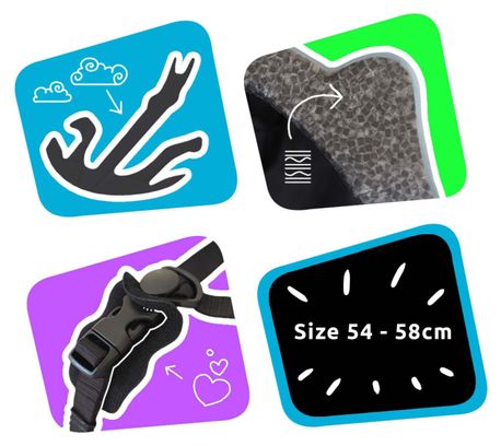 Casque de Vélo pour enfants de 6 à 12 ans | S.W.A.T. Noir| Certifié EN1078