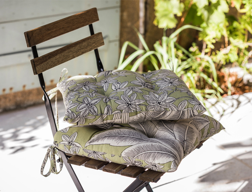 Lot de 2 galettes de chaise-Pistache