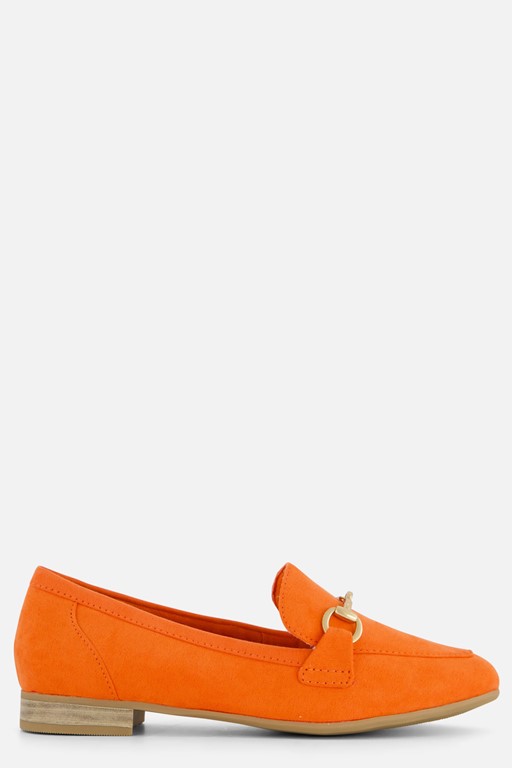 Marco Tozzi Instappers oranje Textiel
