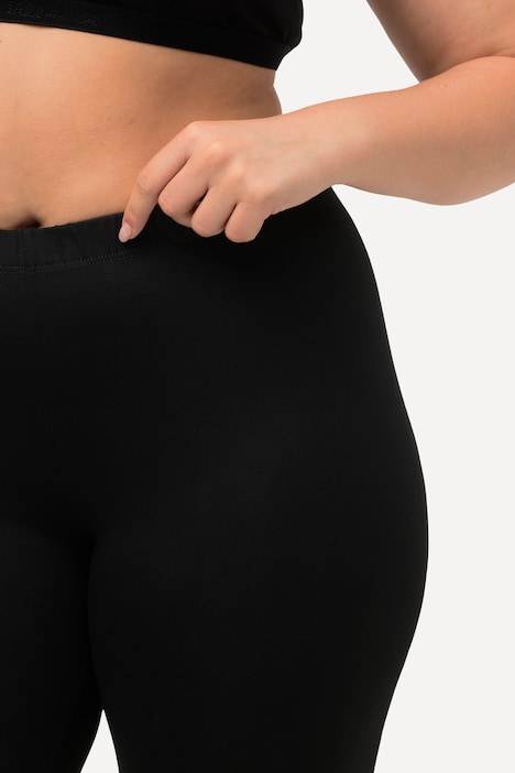 Leggings, wadenlang, schmales Bein, Elastikbund