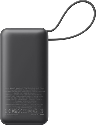 Anker Nano Power Bank 10.000 mAh met Snelladen Zwart