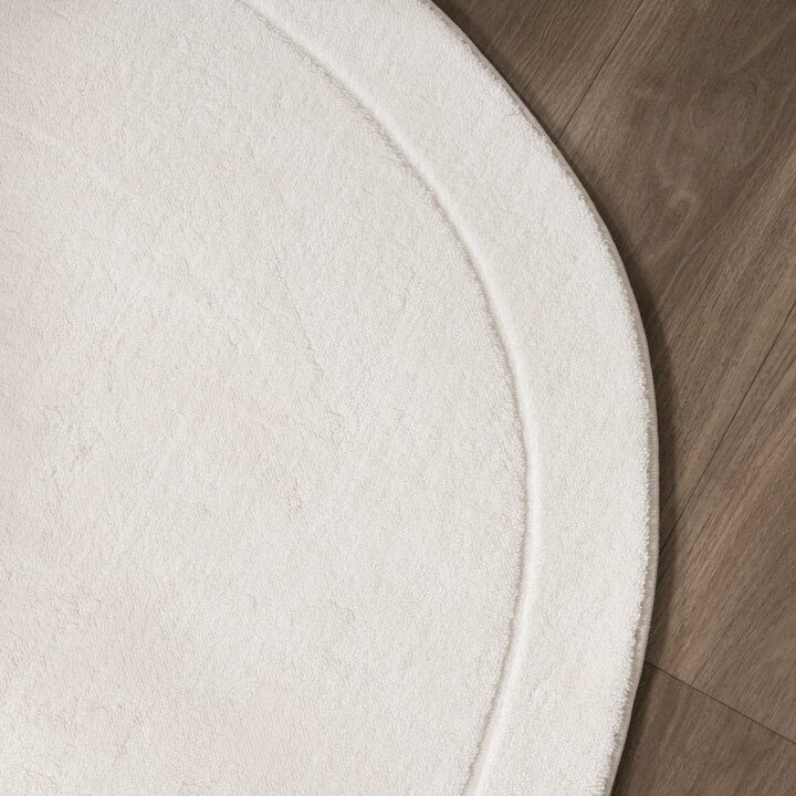 Organisch vloerkleed - Halo Stone Creme