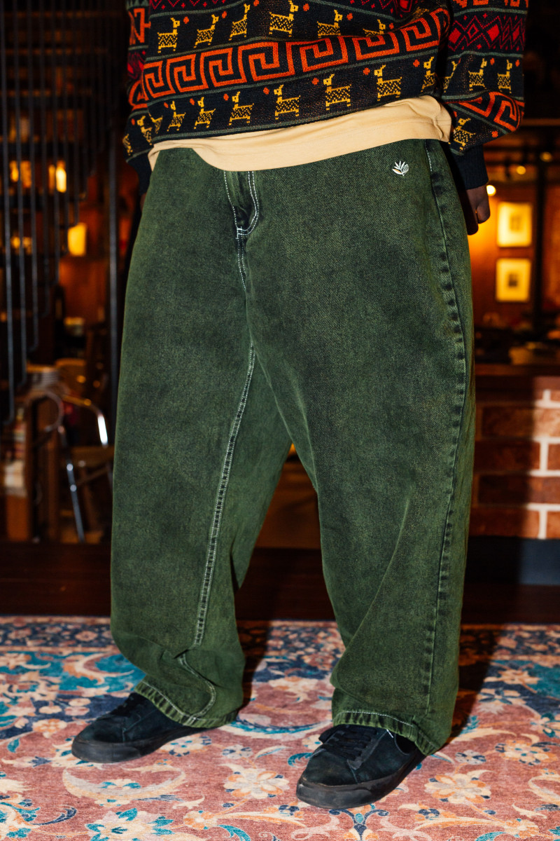OG PANTS STITCH - DENIM VERT