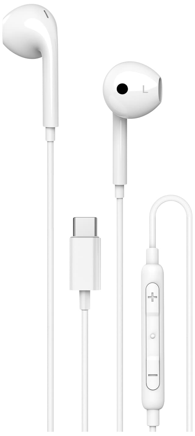 Unisynk USB-C in-ear høretelefoner (hvid)
