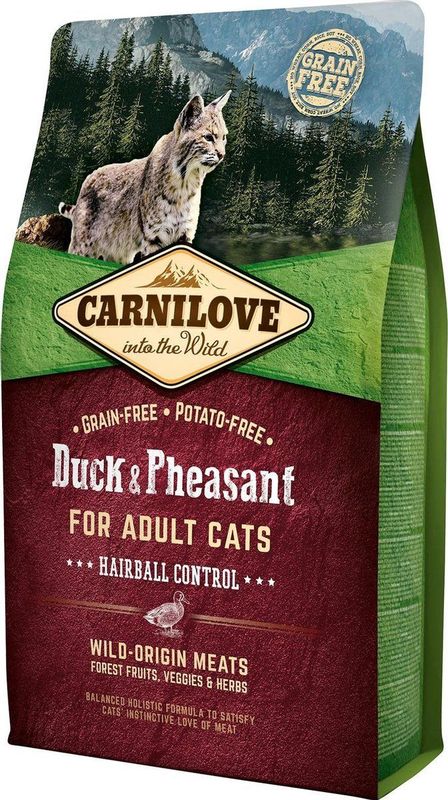 CARNILOVE - Kattenvoer - Kip Eend Fazant - 6kg - Graanvrij