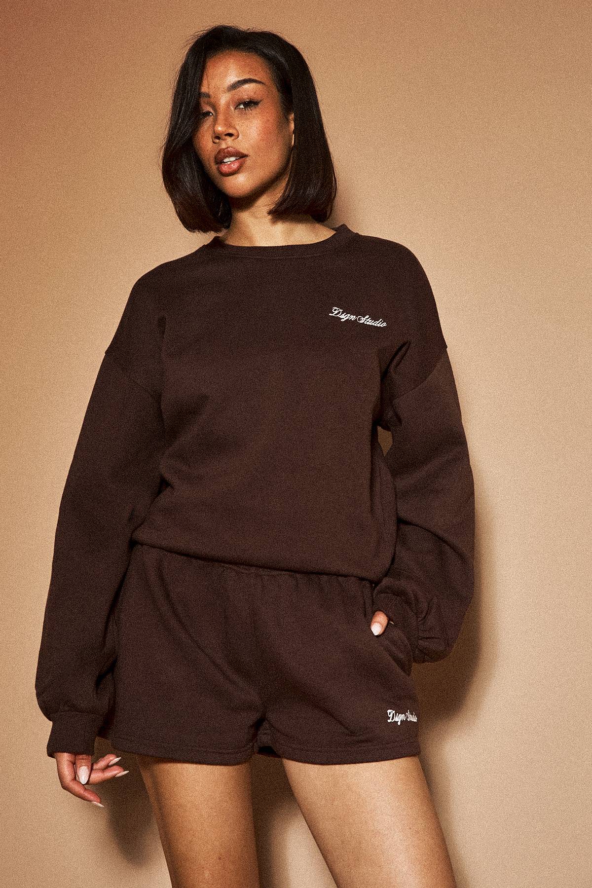 Sweat-shirt Col Rond Ample Dsgn Studio