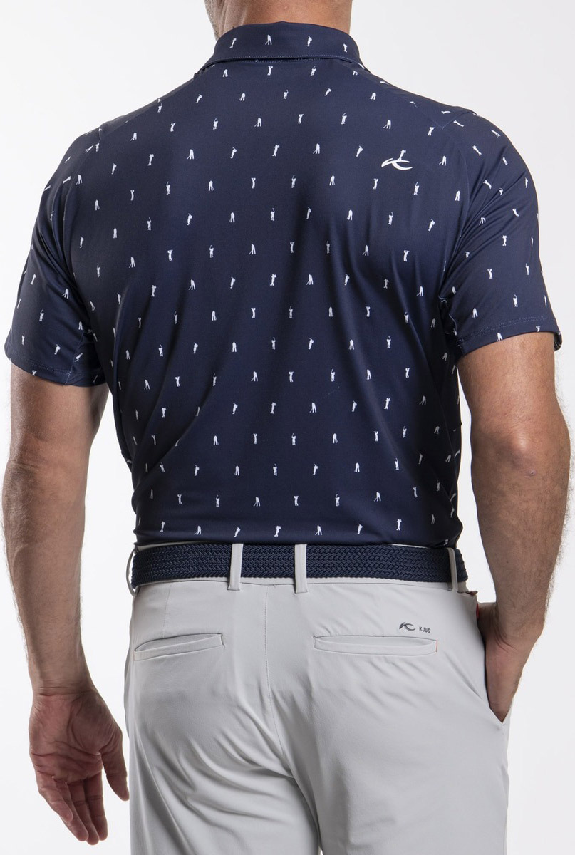 Golfer Polo S/S Herre Atlanta Blue/White