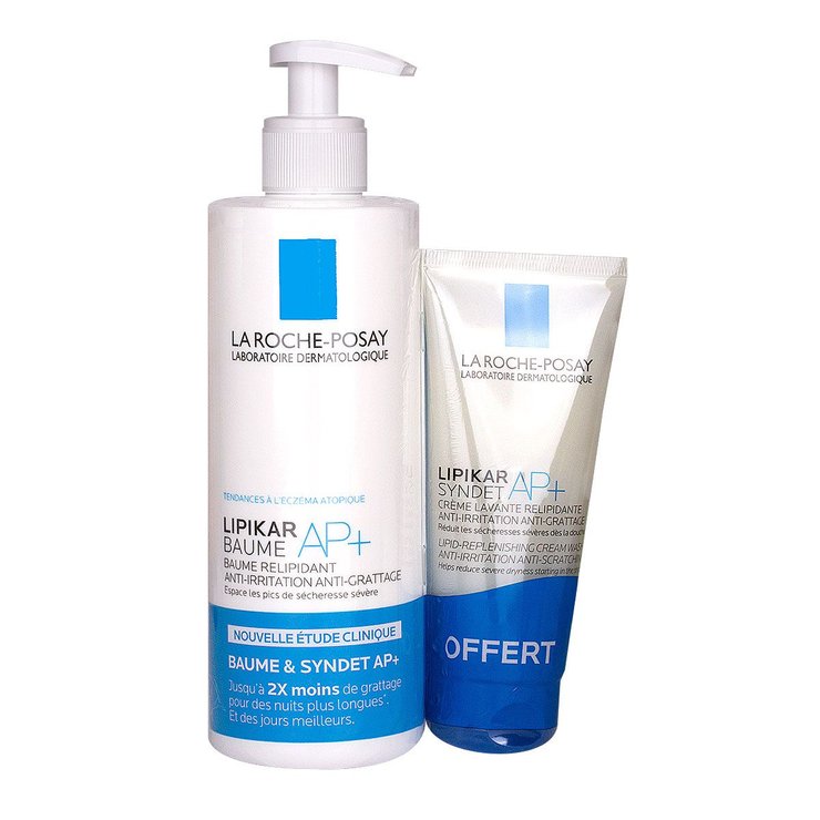 Lipikar baume AP+ 400ml + syndet AP+ 100ml offert