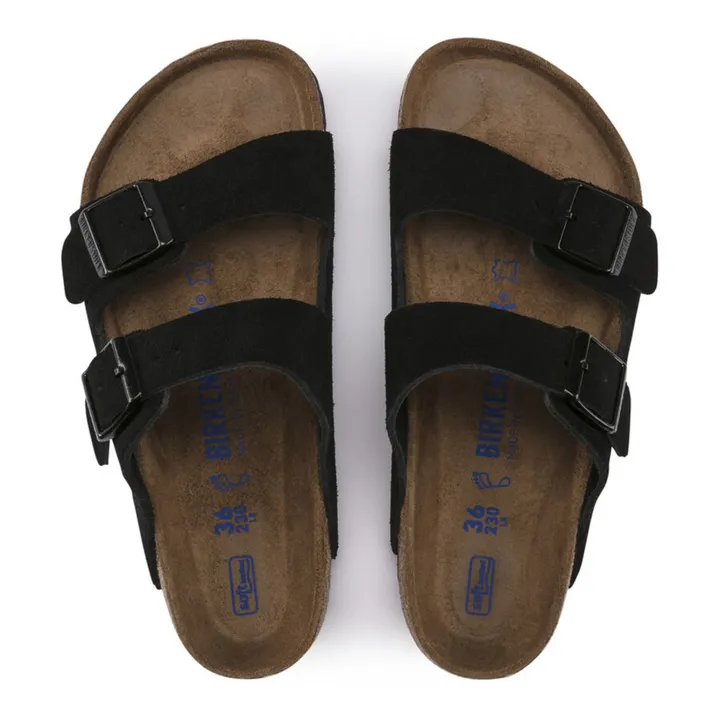 BIRKENSTOCK Sandales Arizona Suède et Nubuck - Collection Adulte  | Noir