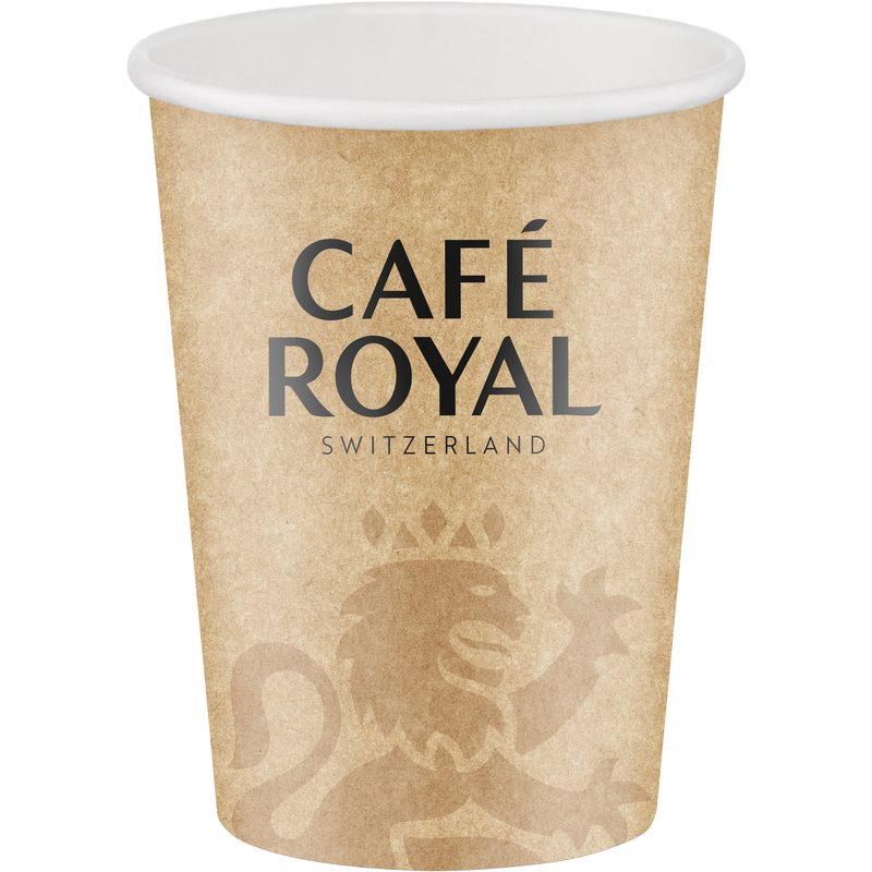 Café Royal Kaffeebecher, 200 ml, braun, 50 Stück