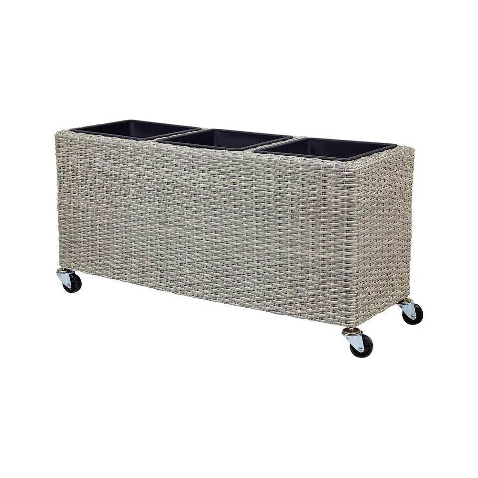 BELLIS - Plantenbak - Bruin - PE rotan