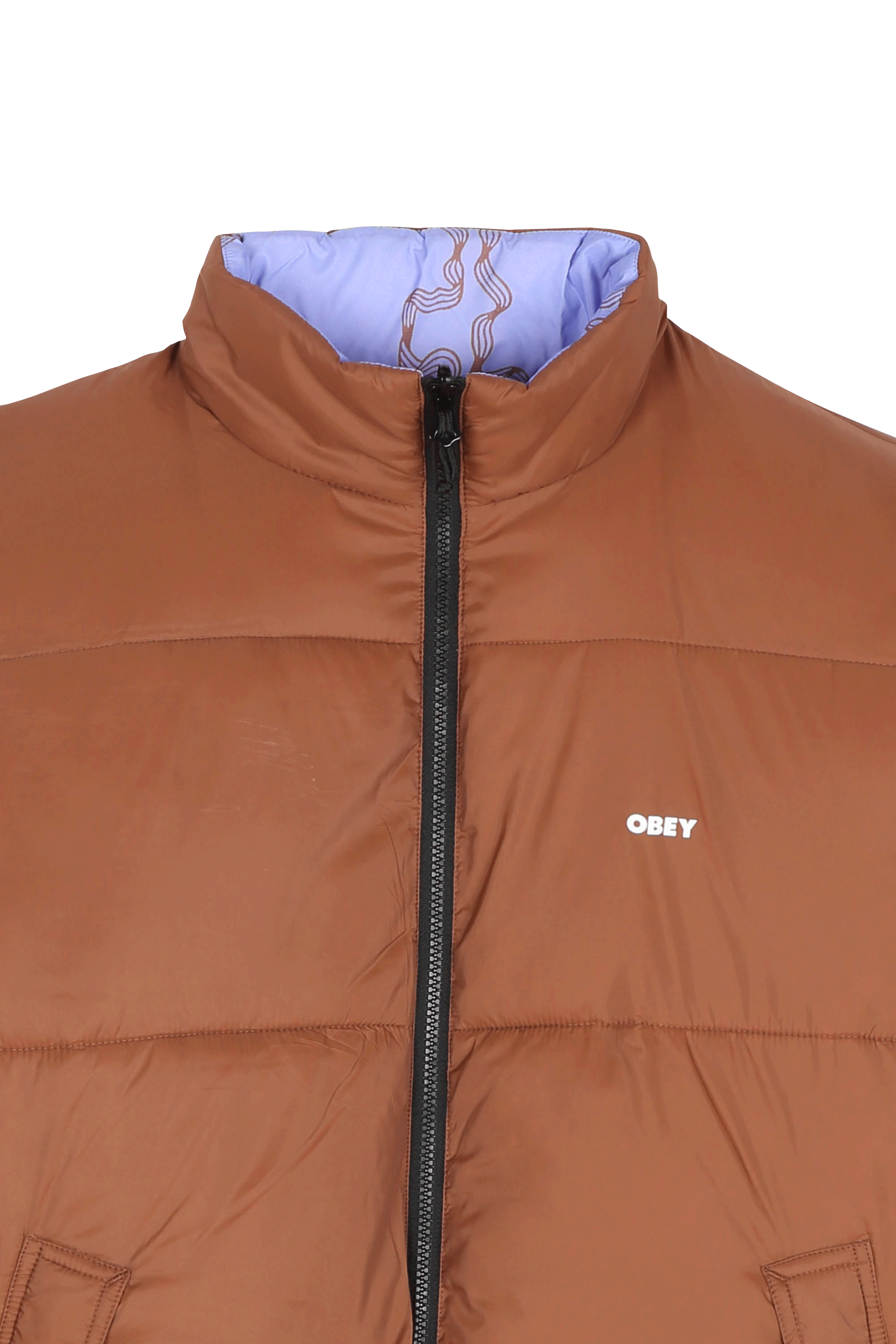 OBEY doudoune BENNY Marron