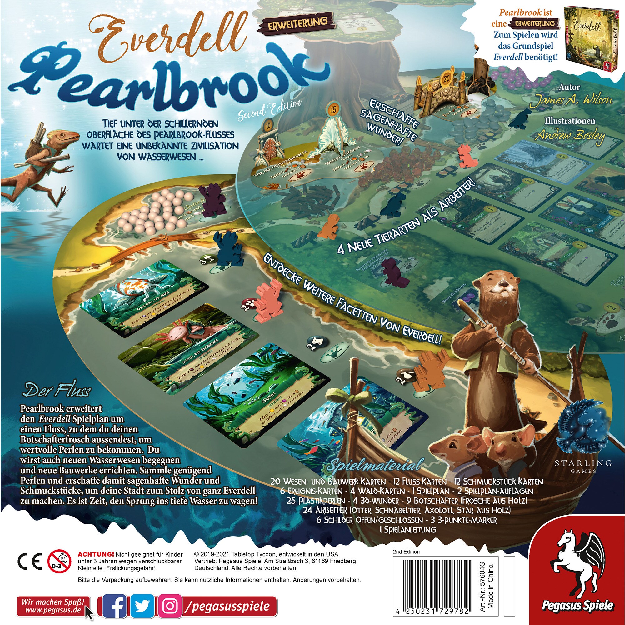 Pegasus Brettspiel Everdell: Pearlbrook 2. Edition