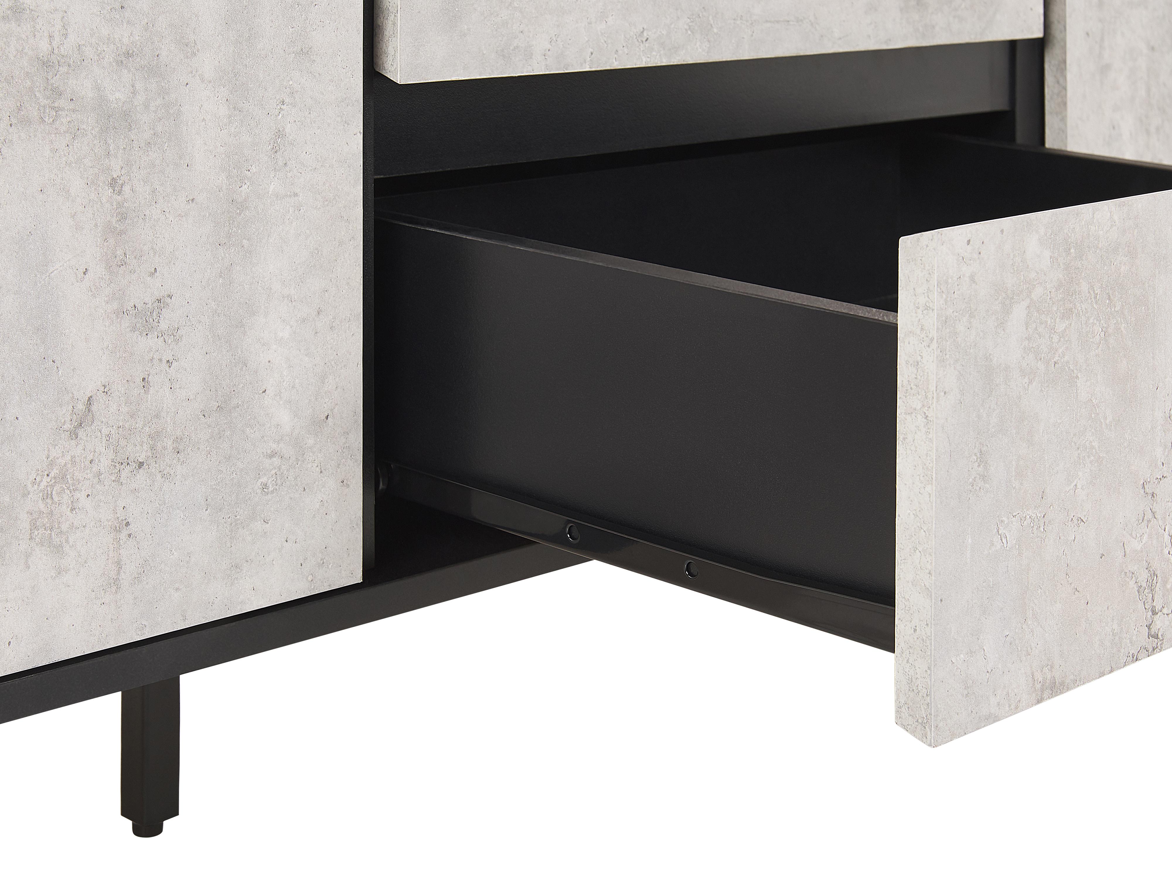 Dressoir met 2 deuren BLACKPOOL Grijs beton-effect