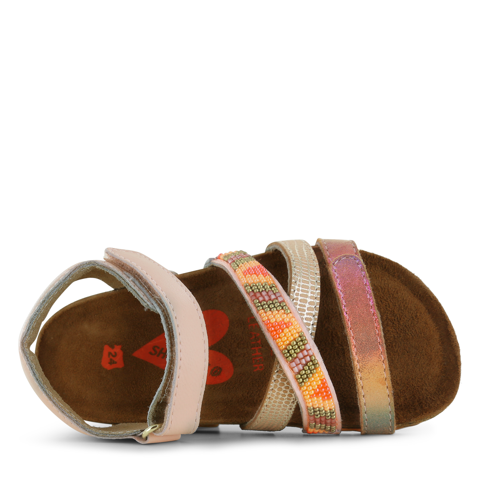 Shoesme beige sandaal Leer, Metallic | Meisjes schoenen