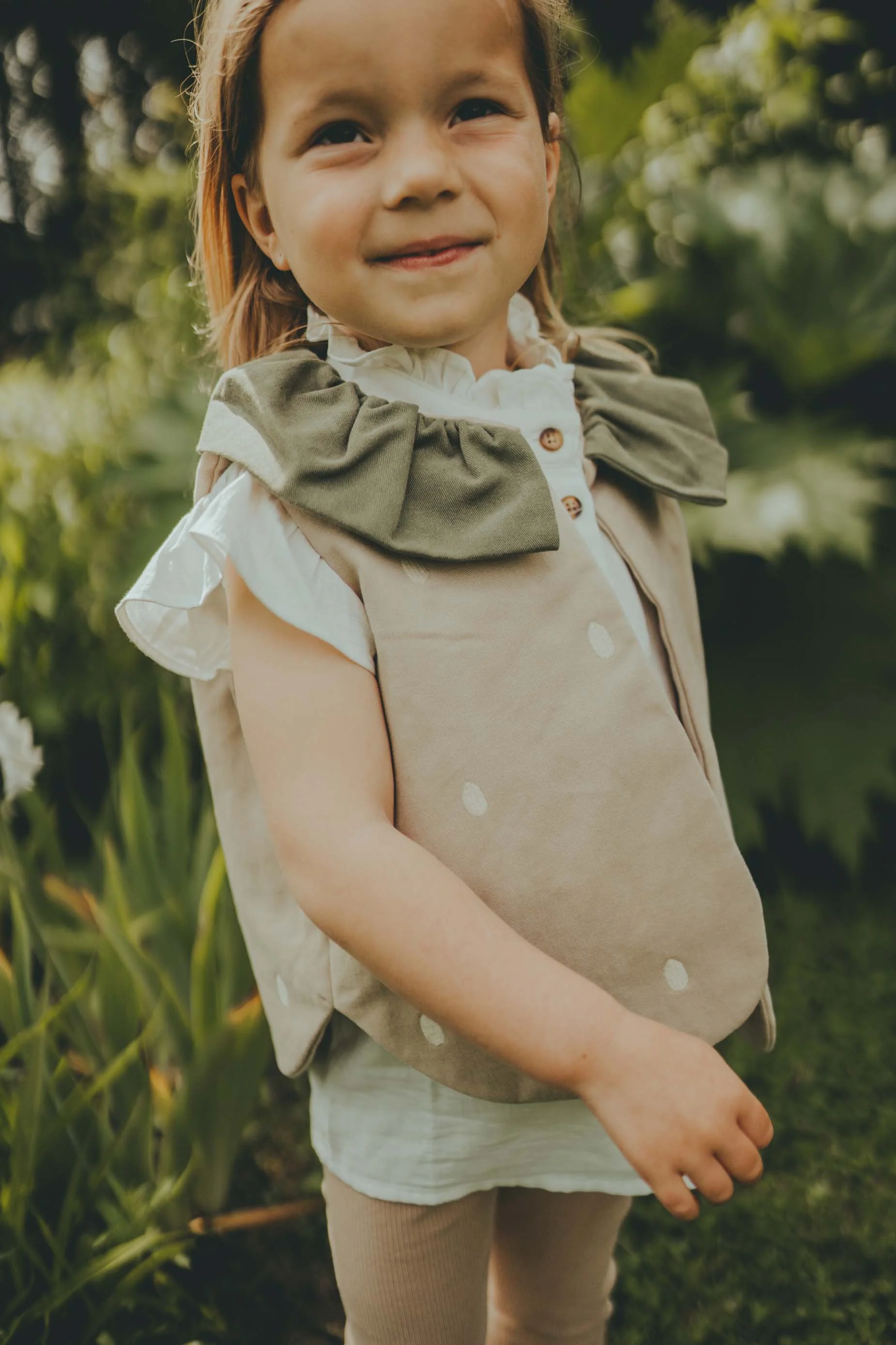 Ily Gilet | Strawberry | Lavender Brown