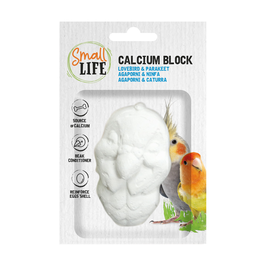 Bloco de cálcio Small Life para agapornis e calopsitas