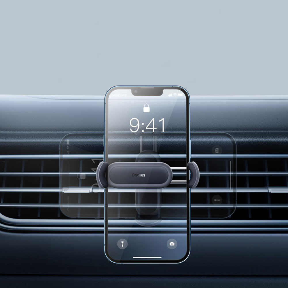 Verstellbare Auto KFZ 360° Grad Smartphone Halterung für Air Frame Lüftungsgitter - Schwarz