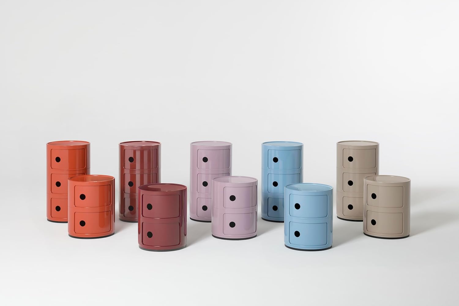 Kartell Componibili, Container 3-fächer, Taupe
