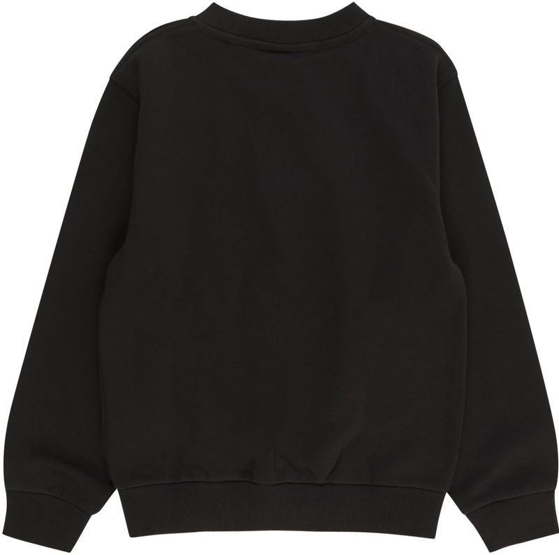 NIKE K NSW CLUB FLC CREW LS LBR Unisex Sporttrui - Zwart - Wit - Maat XS