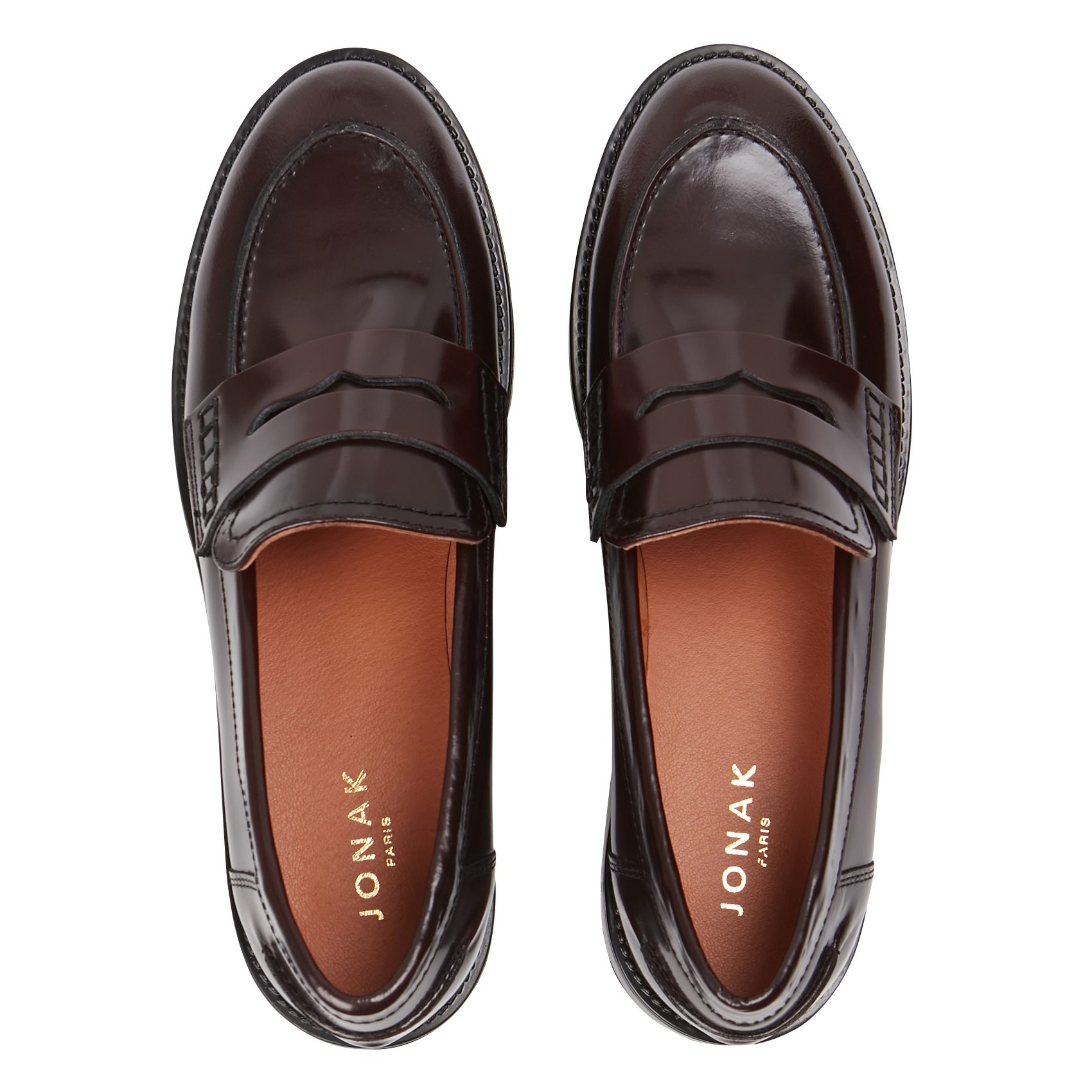 MIRNA - Mocassins en cuir | Rouge