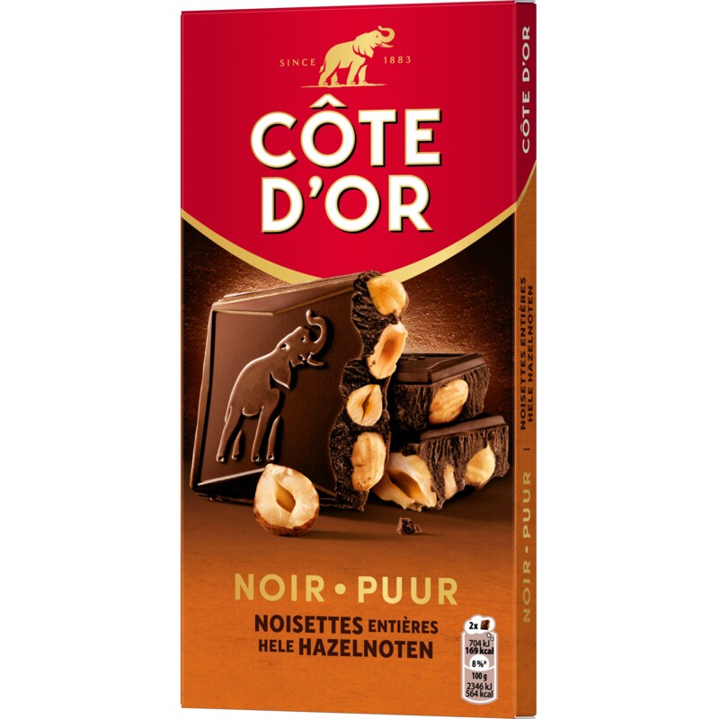 Côte d'Or Reep puur hele hazelnoot