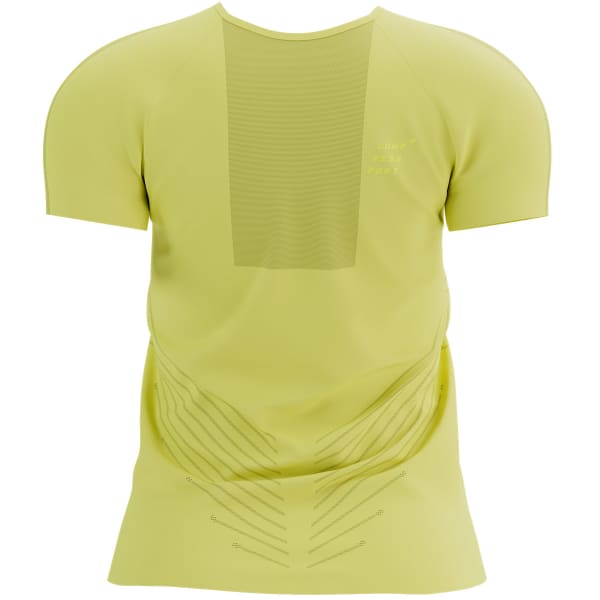 T-shirt running COMPRESSPORT PERFORMANCE SS TSHIRT W GREEN SHEEN