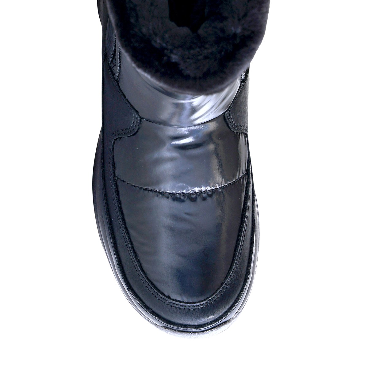 STORM BY COUGAR-Seismic-Bottes mi-mollet d'hiver - Semelle tracteur - Autre Noir