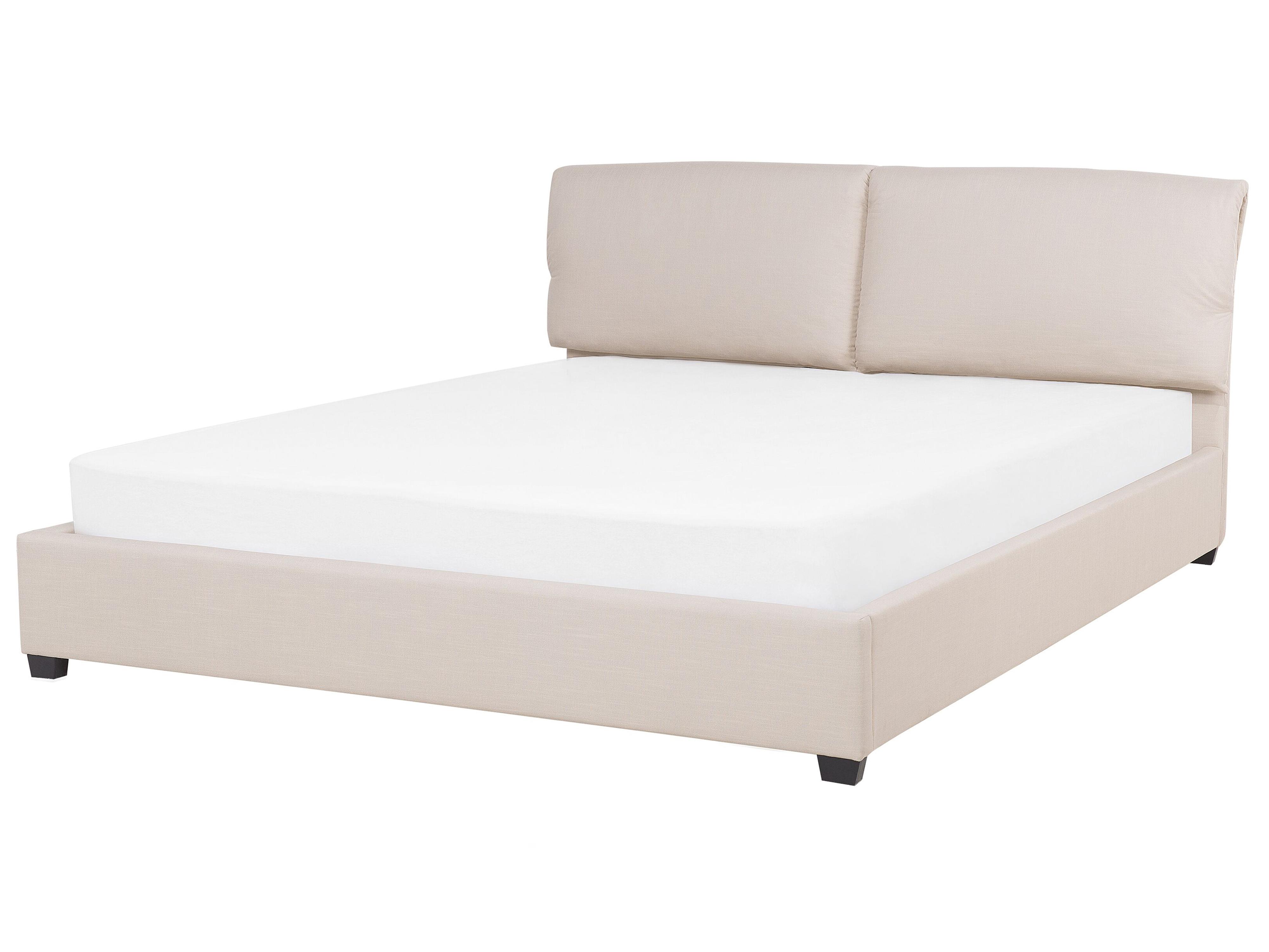 Bed Stof BELFORT 180 x 200 cm Lichtbeige