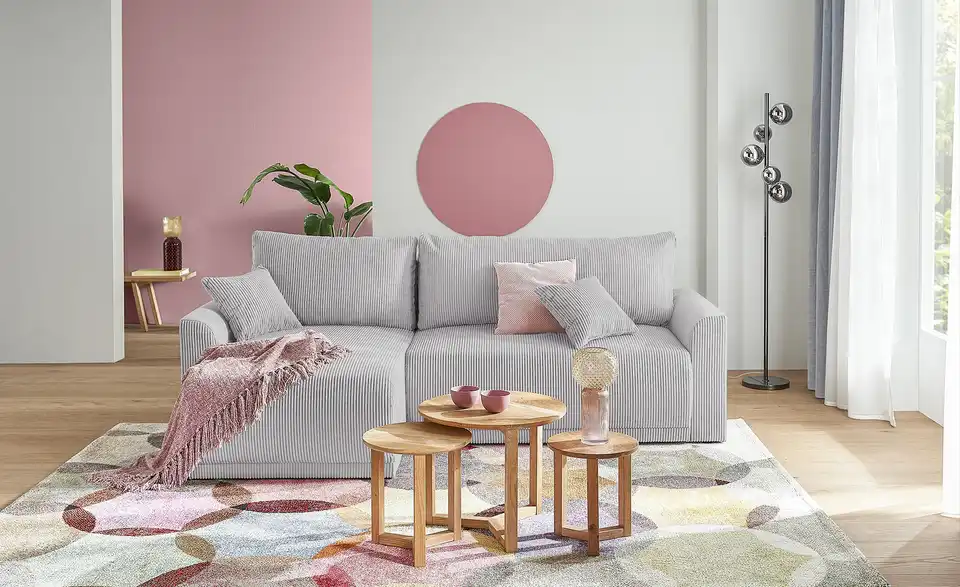 Ecksofa Malyn Hellgrau links