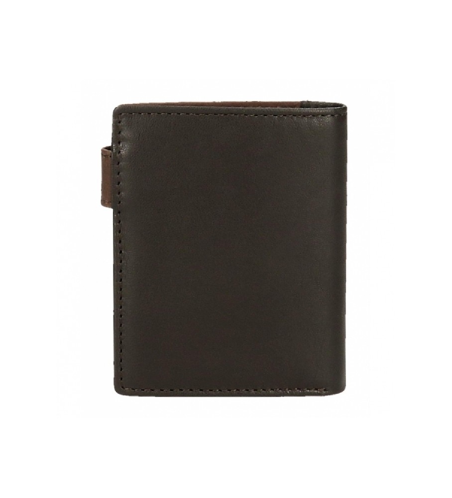 Carteira Joumma Bags Adept Jim marrom - 8,5 x 10,5 x 1 cm