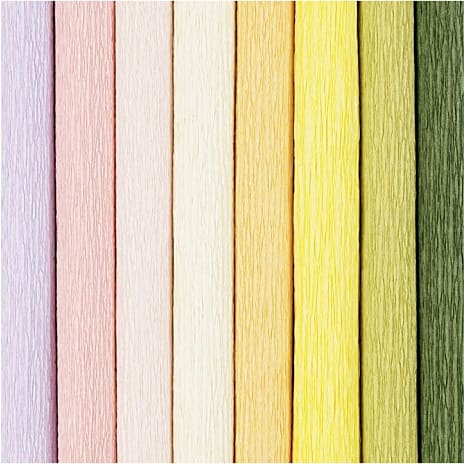 Crepepapir pastelfarver 8 ark