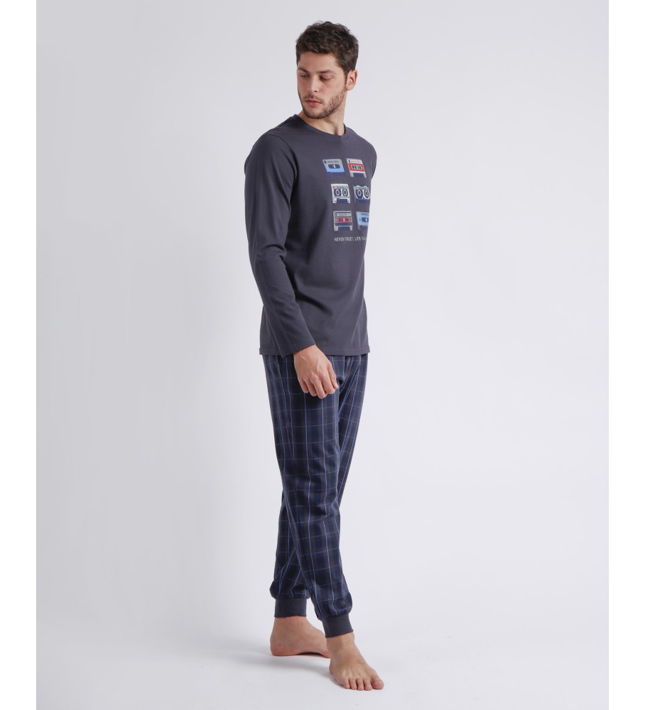 Antonio Miro Pijama Manga Larga Cassete C marinho