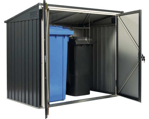 DuraMax opbergbox inclusief 2 sleutels, 154,2 x 96 x 130,5 cm, antraciet