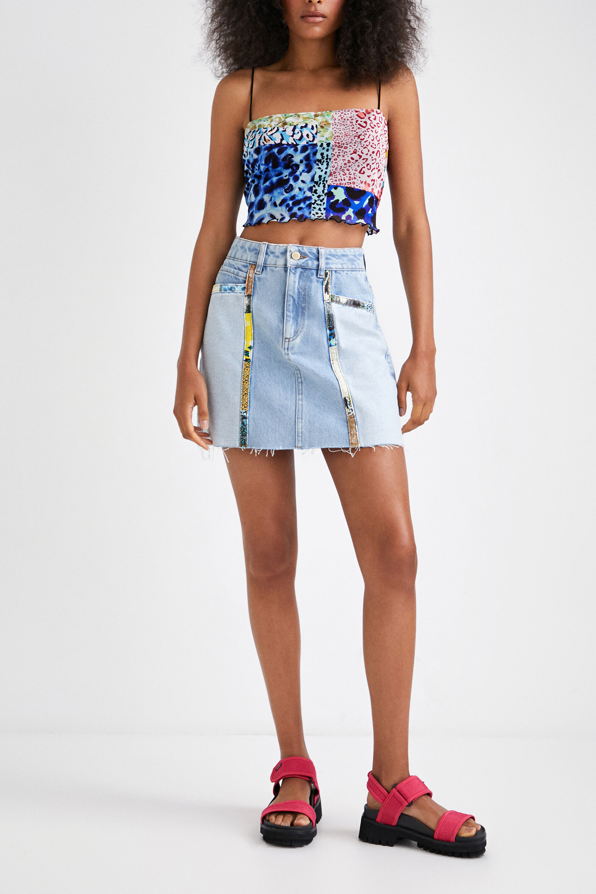Crop top patchwork