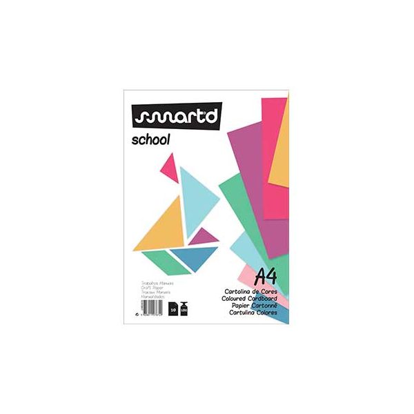 SmartD Bloco Cartolina A4 180gr 10Fls - 1085605