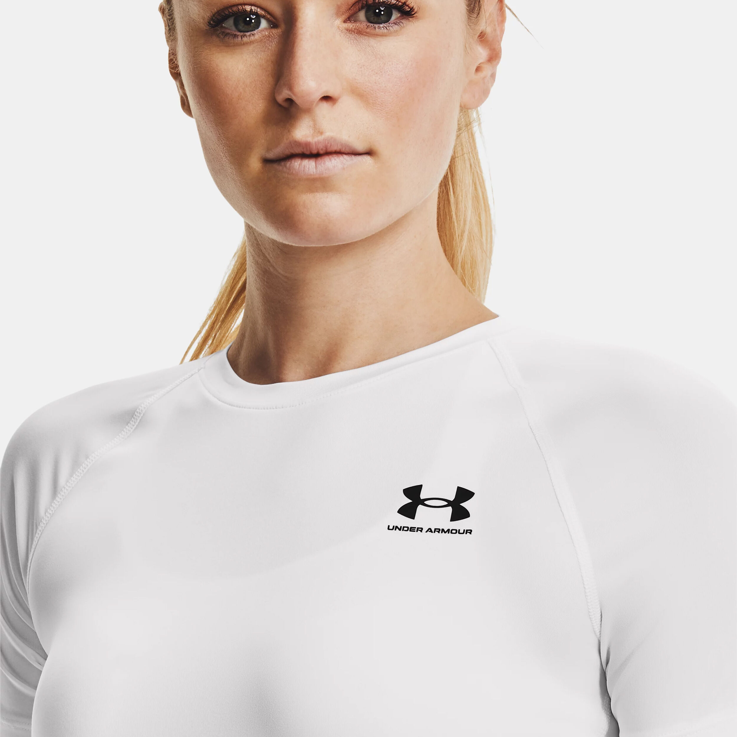 Under Armour Heatgear Authentics Comp T-shirt Femmes - Blanc