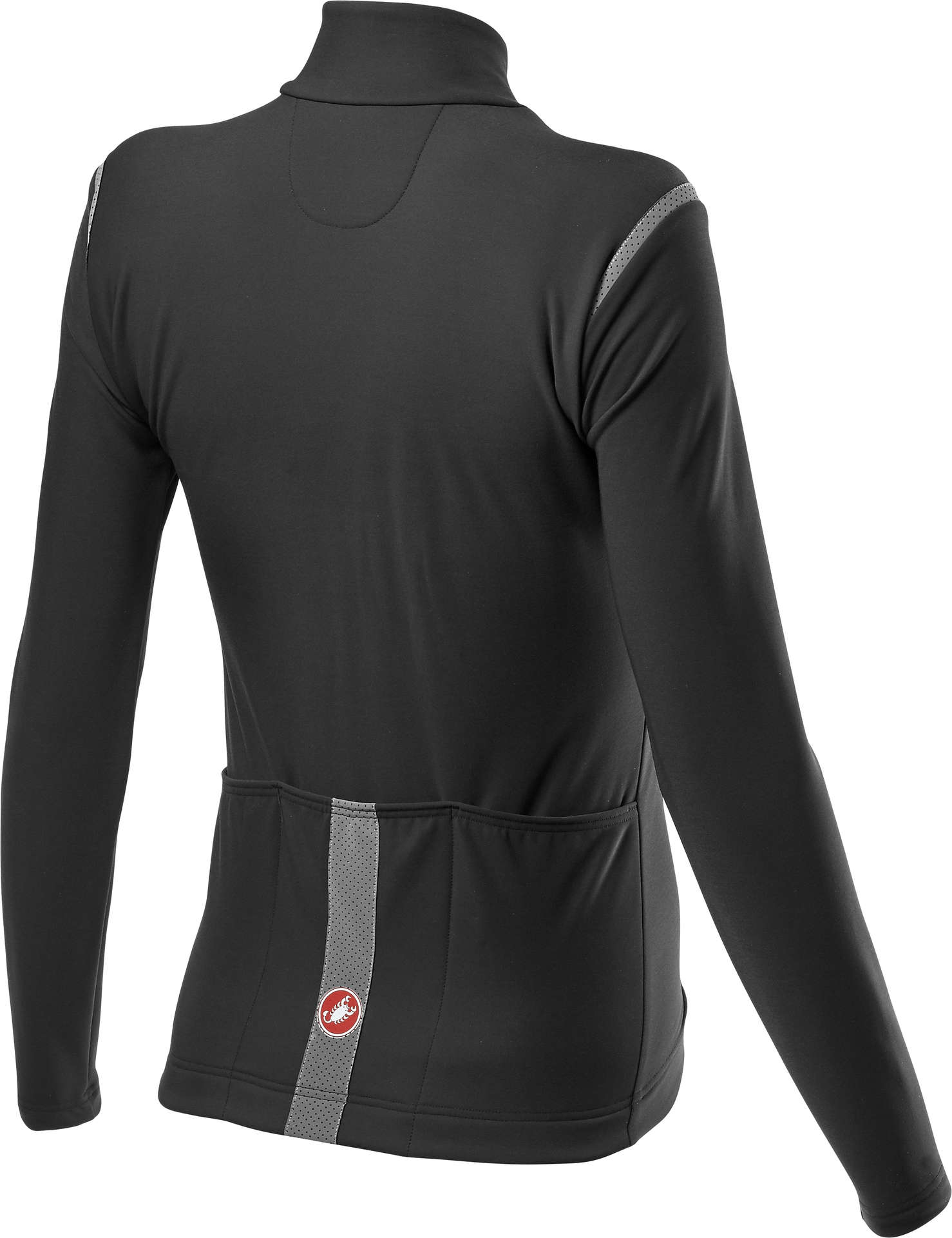 Castelli Tutto Nano Ros Fietsshirt Lange Mouwen Zwart Dames