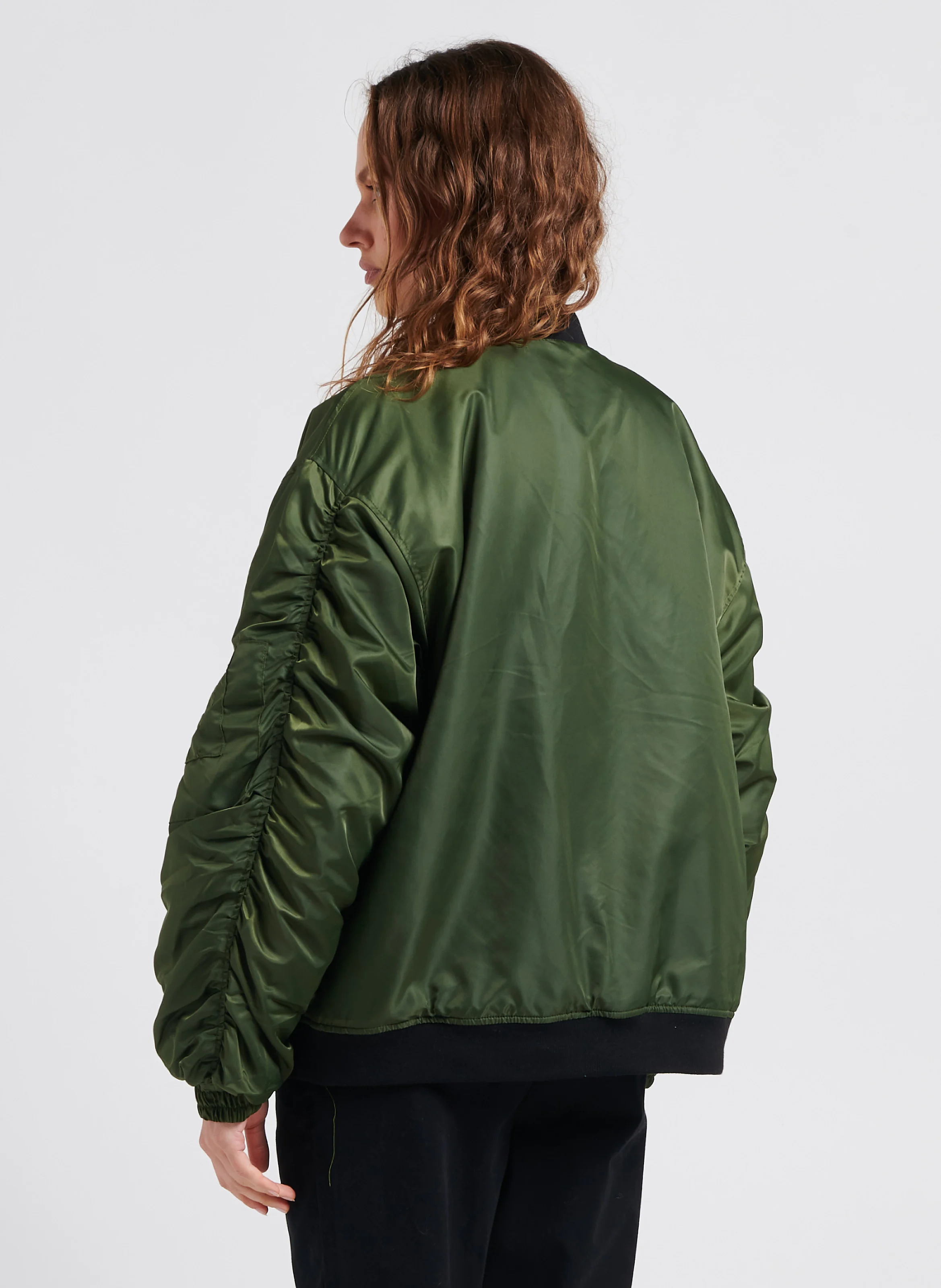 MARY - Blouson oversize col teddy | Vert