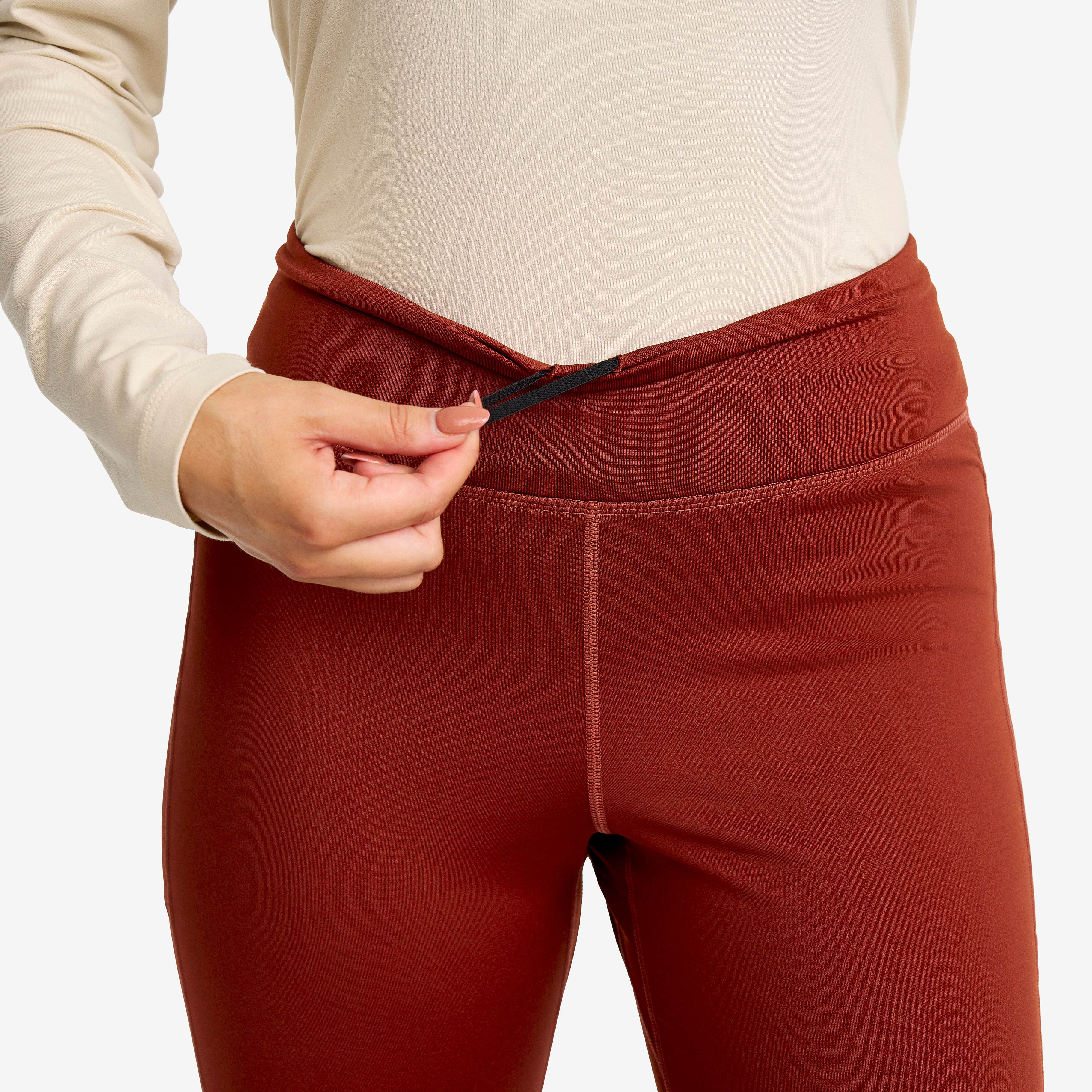Alaska Fleece Lined Tights Dame Fired Brick