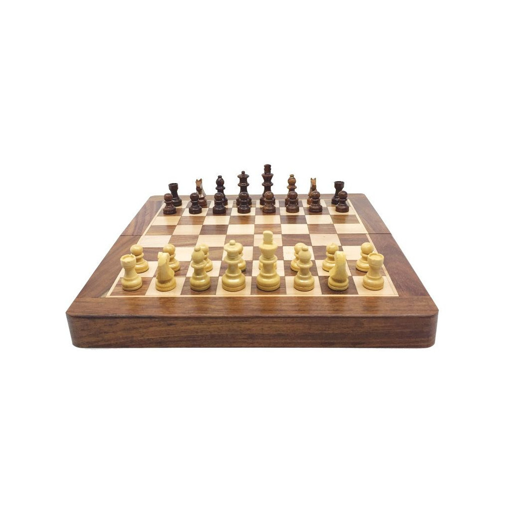 Jeu échecs pliable 50 cm en palissandre n° 5