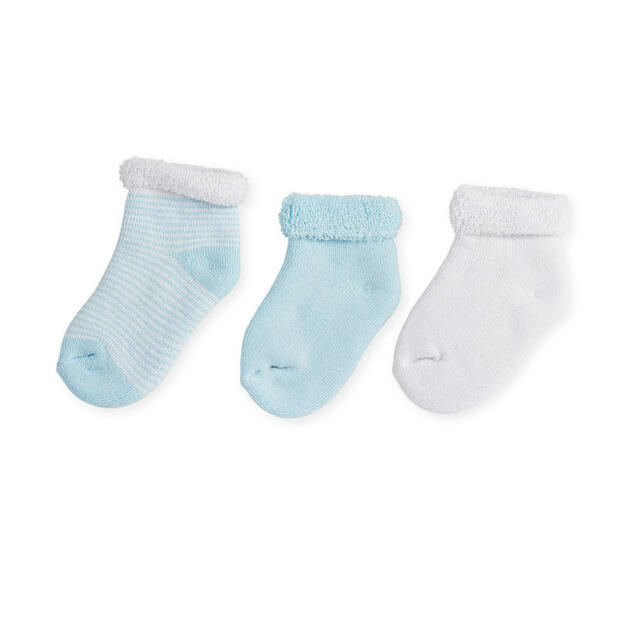 Lot de 3 chaussettes 0-3 mois Bleu - TROIS KILOS SEPT
