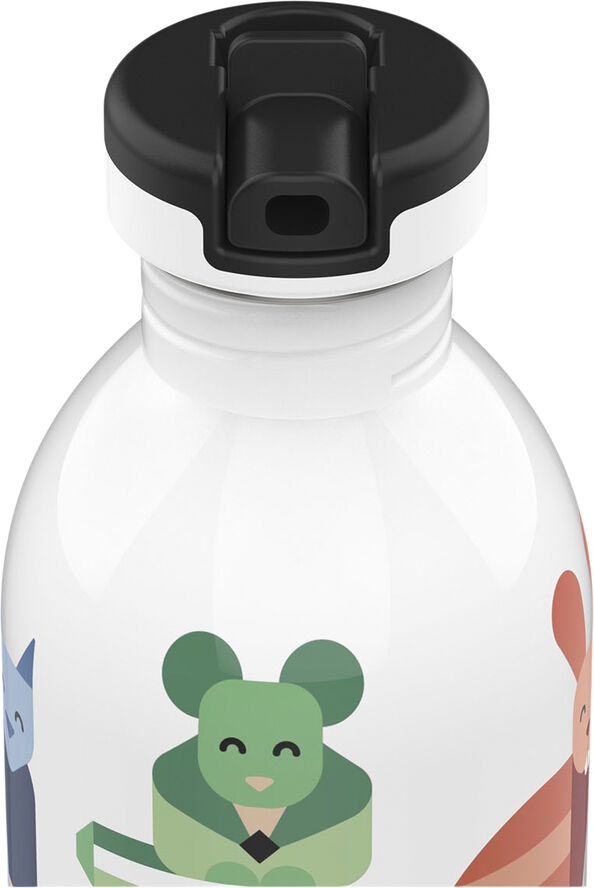 24Bottles Drikkeflaske - Urban Bottle - Best Friends - w. Sports Lid - Hvid