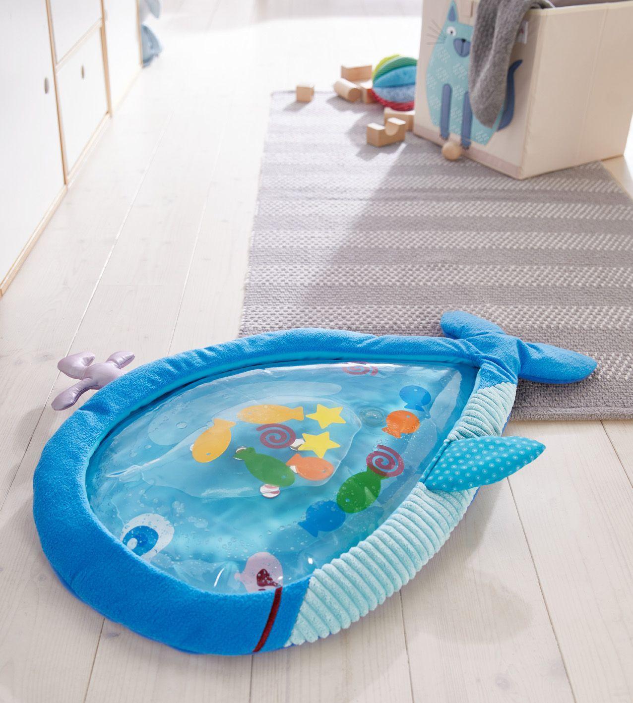 Wasser-Spielmatte GROßER WAL in blau