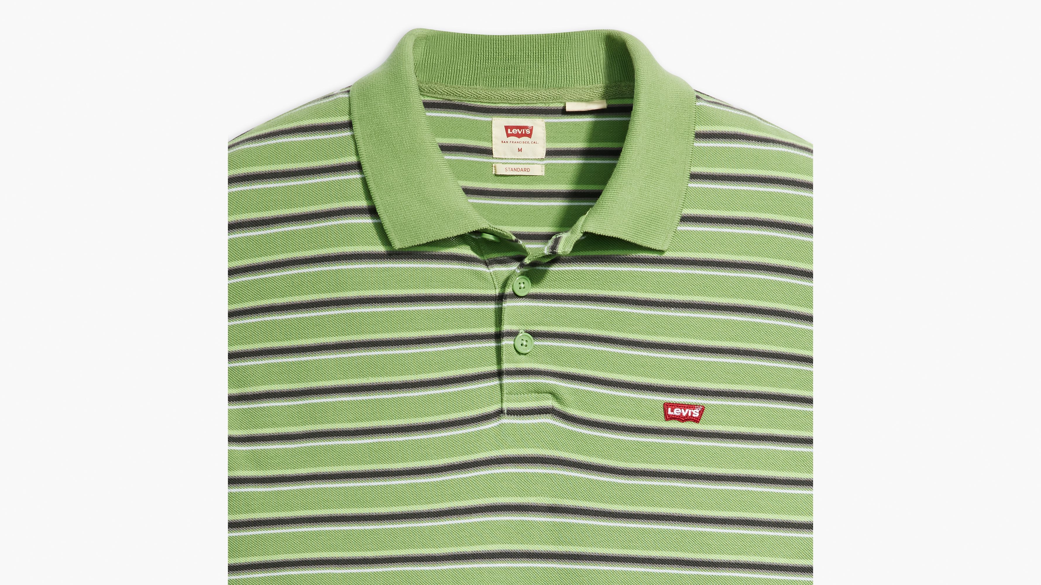 Polo Housemark - Hopscotch Stripe Aspen Green - Vert