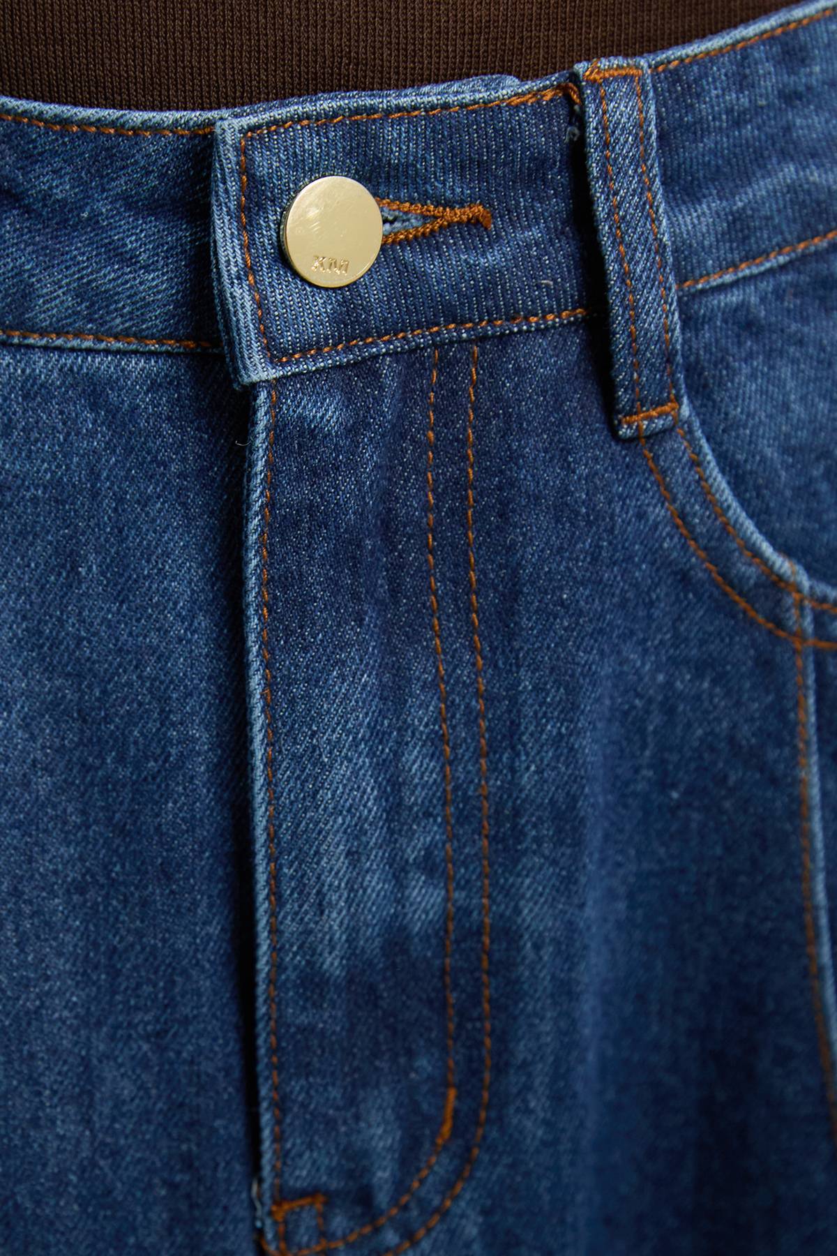 KarenMillen Jupe Midi Évasée En Denim