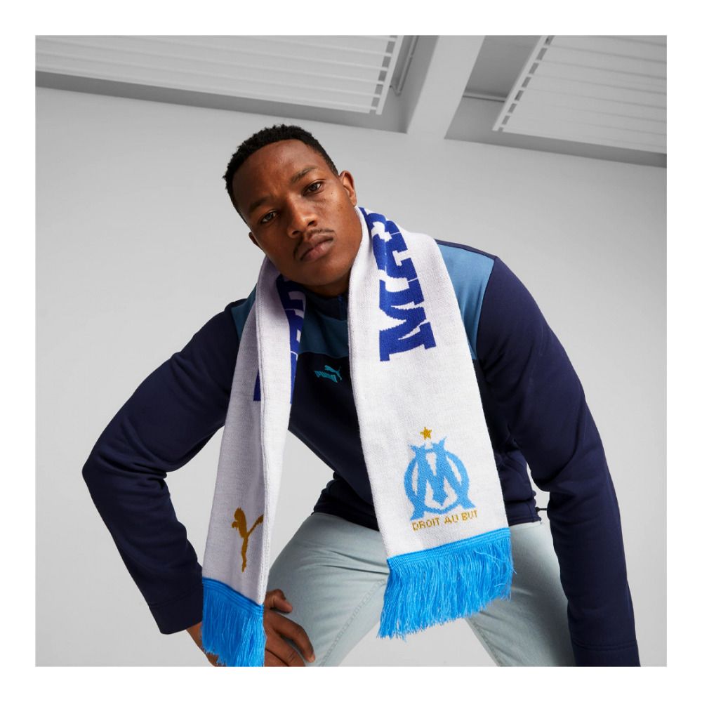 Puma OM FAN - Écharpe Homme white/clyde royal