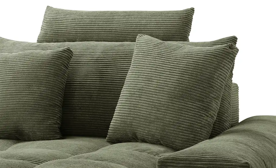 Ecksofa Hella rechts Grün