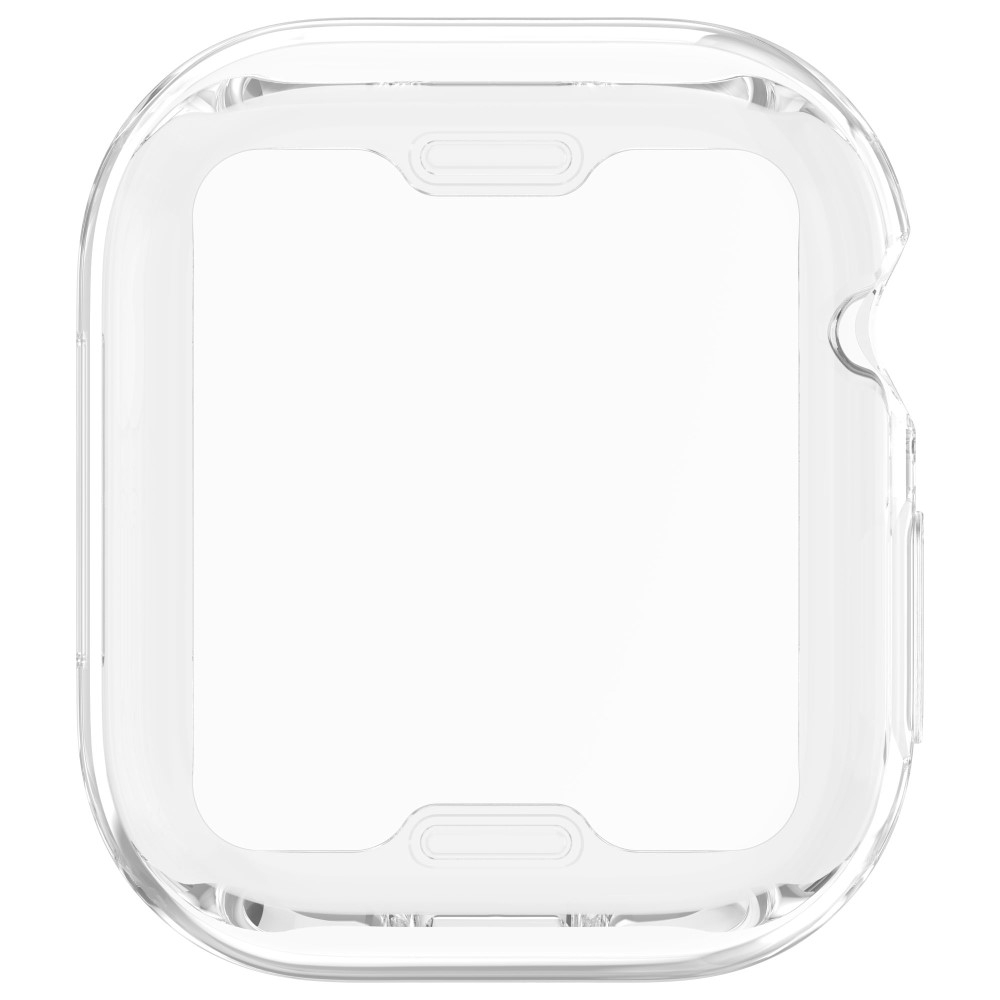 Apple Watch Series 11 / Series 10 (42mm) Gummi Bumper Case mit Displayschutz - Transparent