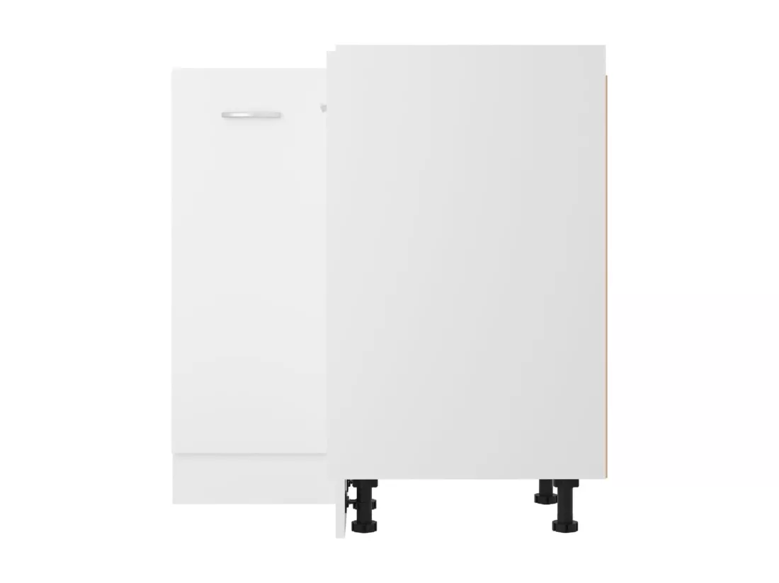 Armoire de plancher d'angle blanc 75,5x75,5x81,5 cm bois